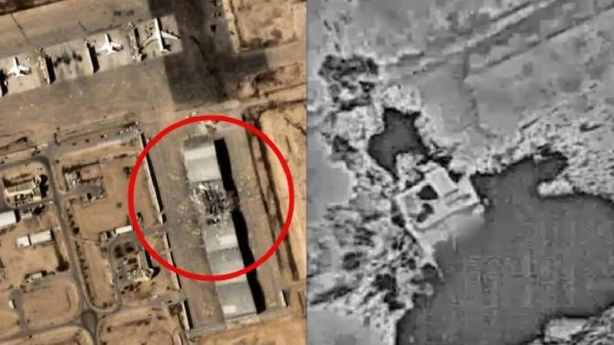 İran’ın vurduğu hava üssünde ağır hasar! İsrail o görüntüleri yayınladı: Hangarlar paramparça oldu!