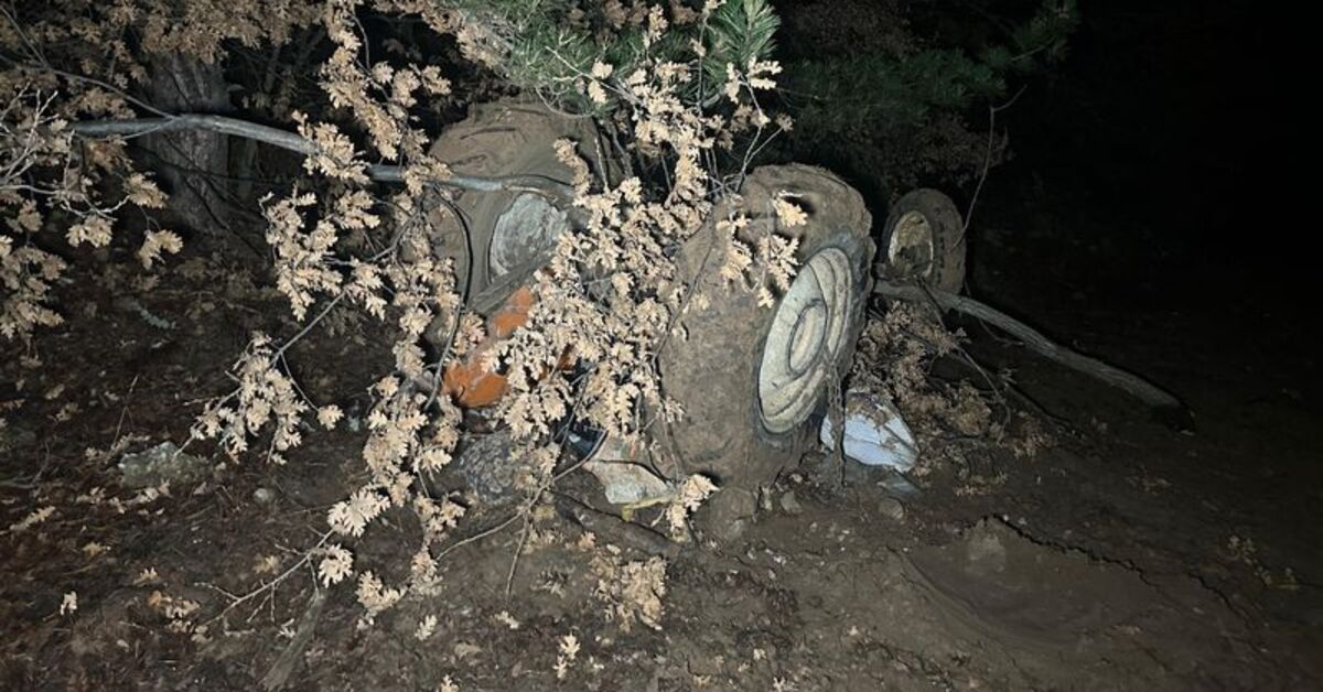 Uşak’ta traktör şarampole devrildi: 2 ölü, 2 yaralı