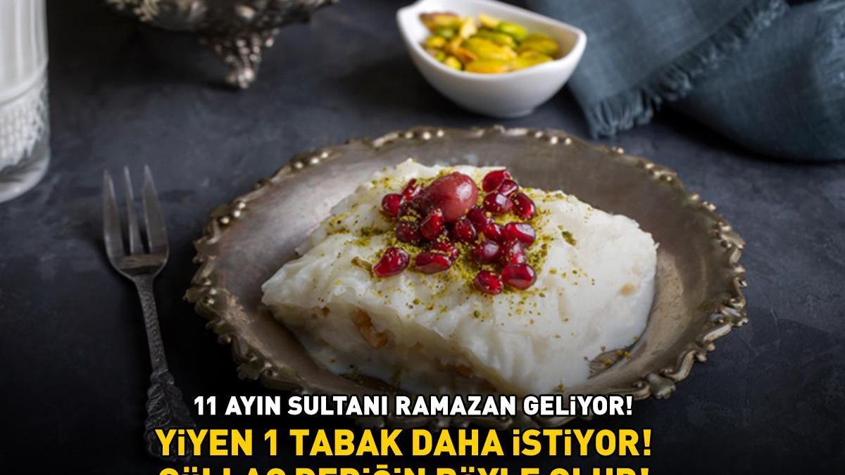11 AYIN SULTANI RAMAZAN GELİYOR! Yiyen 1 tabak daha istiyor! İşte iftar sofralarının vazgeçilmezi güllaç tarifi ve püf noktaları!